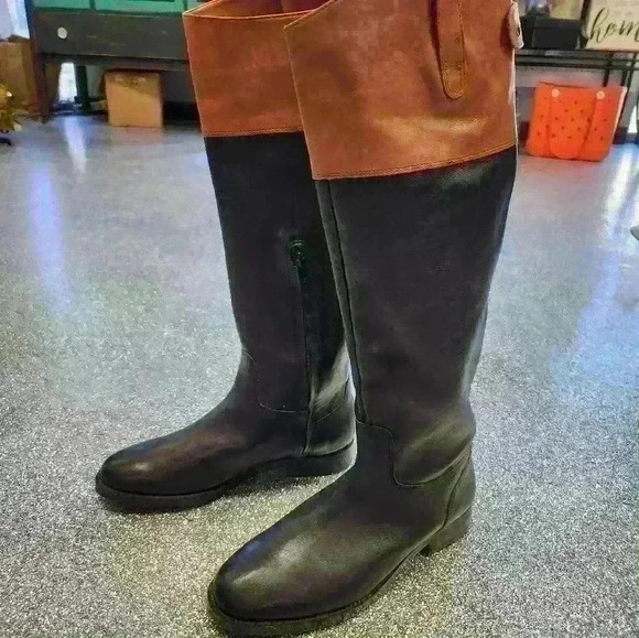 NWT RALPH LAUREN knee high leather riding boot - Picture 9 of 10